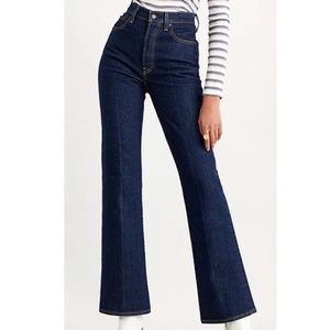 Levi's Ribcage Bootcut High Rise Jeans Flare Rigid